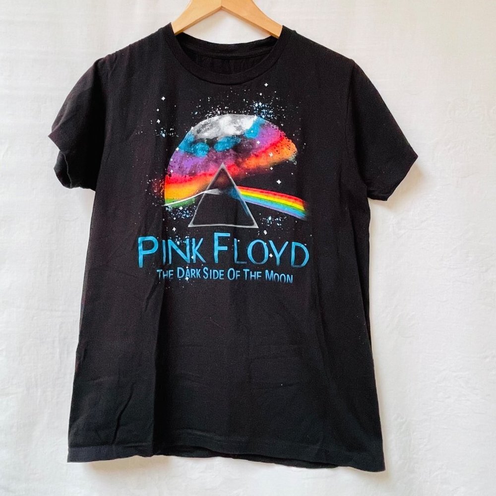 Pink Floyd The Dark Side of the Moon T‎ Shirt Womens Small Cotton Top Graphic